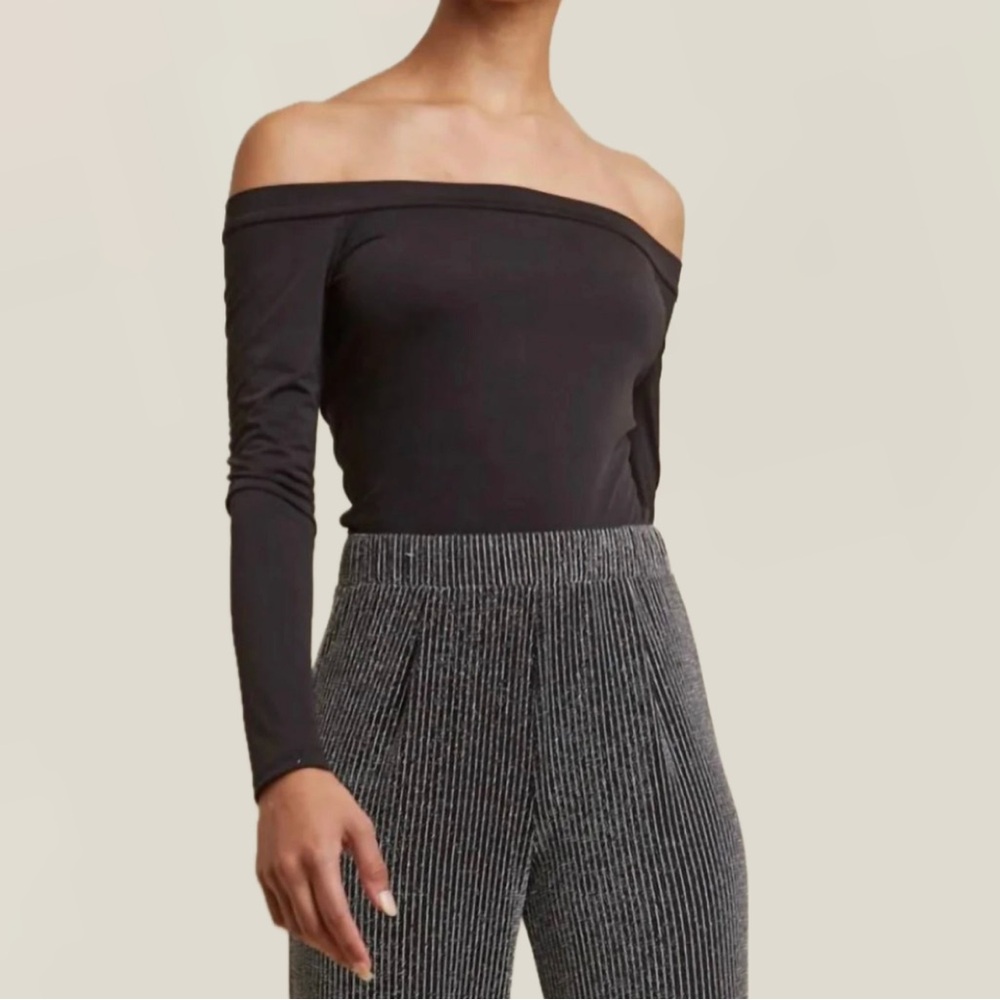 Elegant Black Off-Shoulder Top